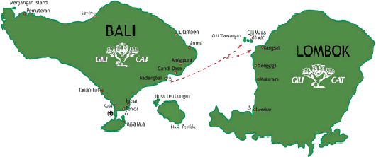 Gili Map gili cat, gili cat island express, gili cat bali, gili transfer, gili fast boat, gili map